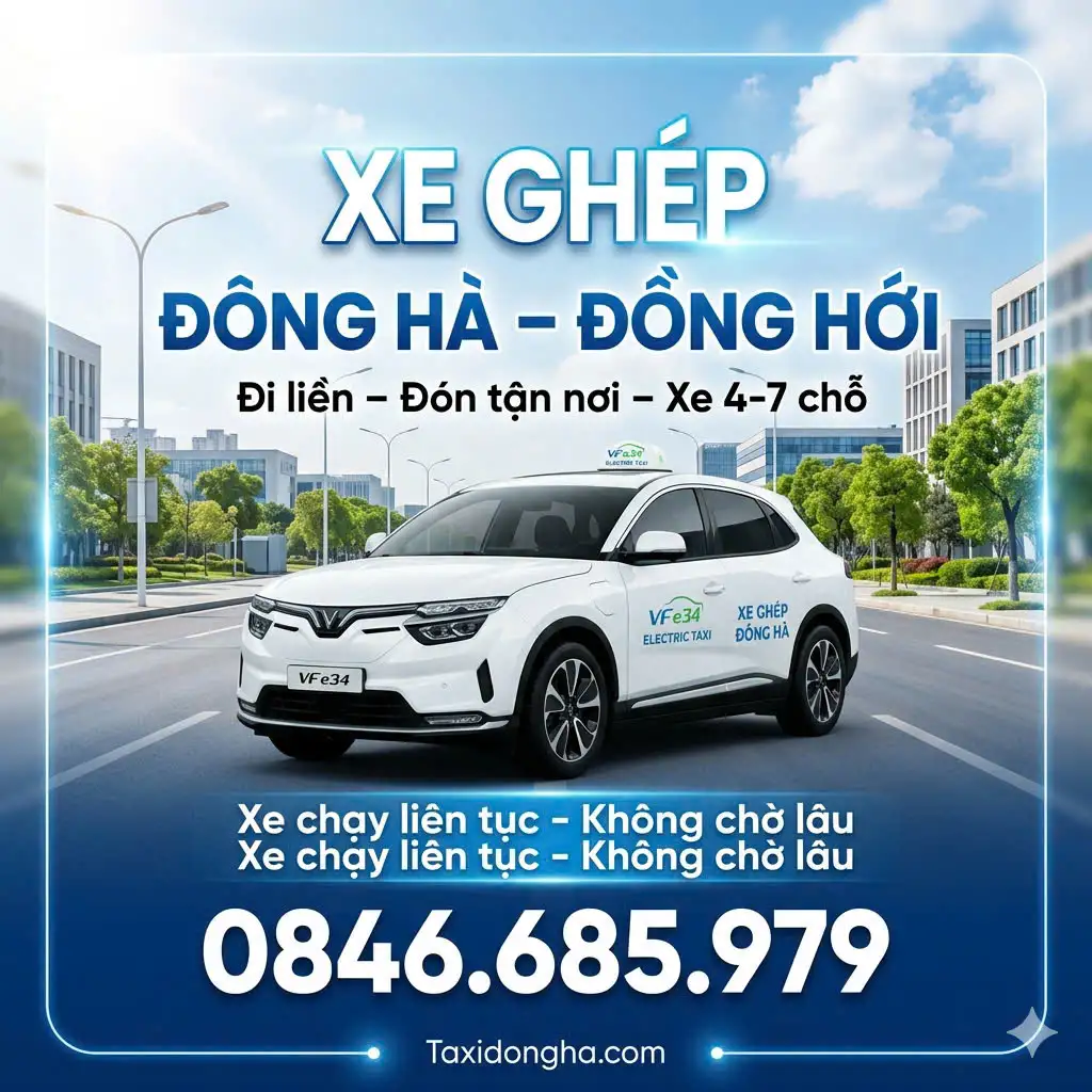 Xe Ghép Đông Hà – Đồng Hới Giá Rẻ | Đón Tận Nơi 24/24