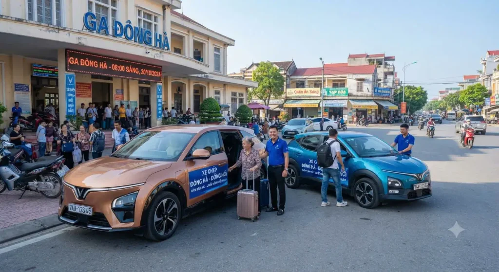 Xe ghép Ga Đông Hà đi Đồng Hới | Đón tận nơi tại ga – Khởi hành nhanh mỗi ngày