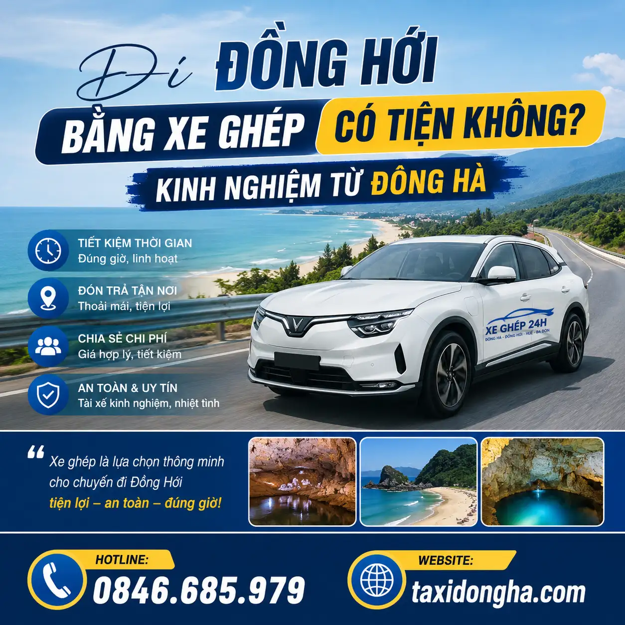 Đi Đồng Hới Bằng Xe Ghép Có Tiện Không? Kinh Nghiệm Từ Đông Hà