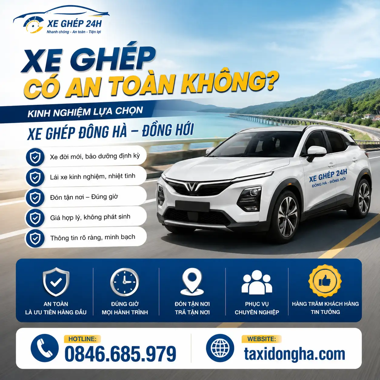 Xe Ghép Có An Toàn Không? Kinh Nghiệm Lựa Chọn Xe Ghép Đông Hà – Đồng Hới