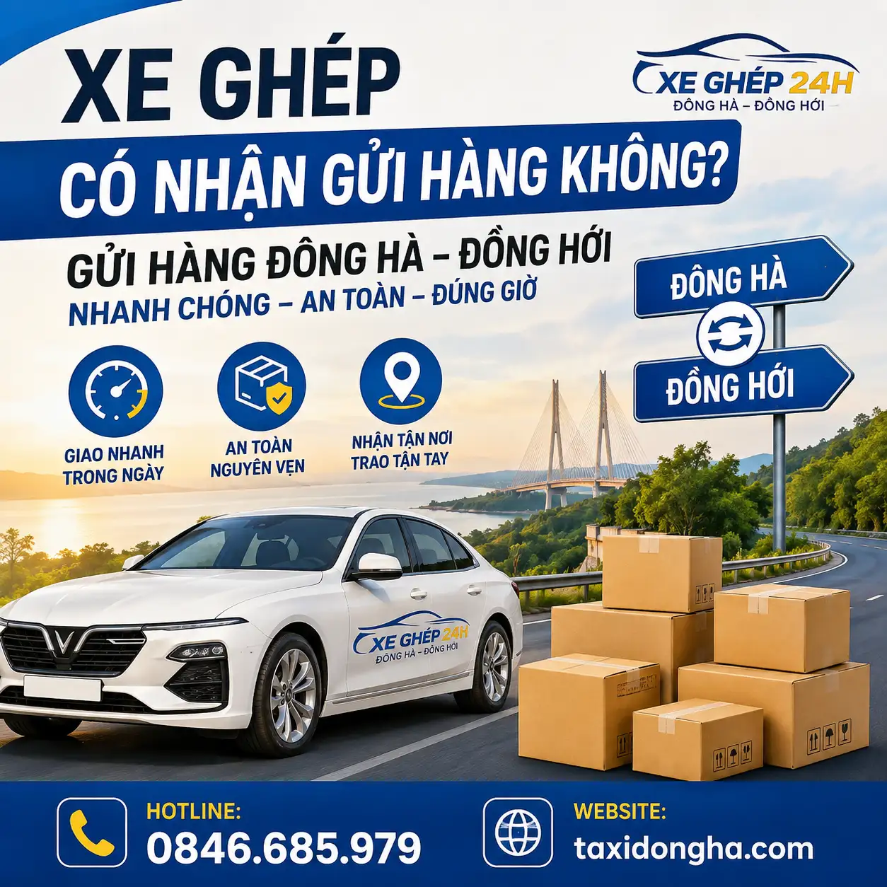Xe Ghép Có Nhận Gửi Hàng Không? Gửi Hàng Đông Hà – Đồng Hới Nhanh Chóng