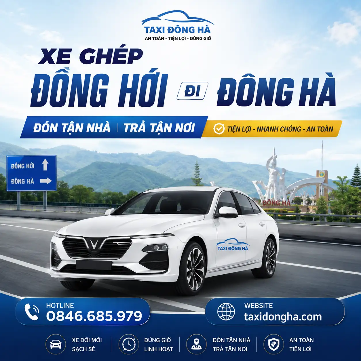 Xe Ghép Đồng Hới Đi Đông Hà Đón Tận Nhà | Trả Tận Nơi